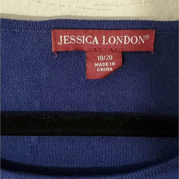 Jessica London studded jeweled tunic length sweater plus size 18/20 - Picture 2 of 5